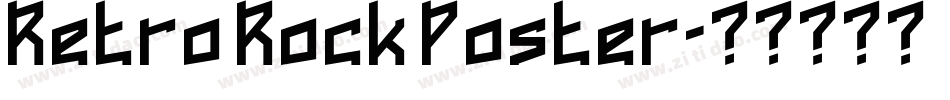 Retro Rock Poster字体转换